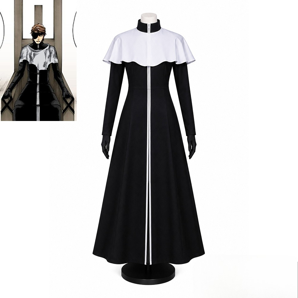 Haori Japanese Jacket - Aizen Sousuke Cosplay-Kostüm Weißer Haori Schwarzer