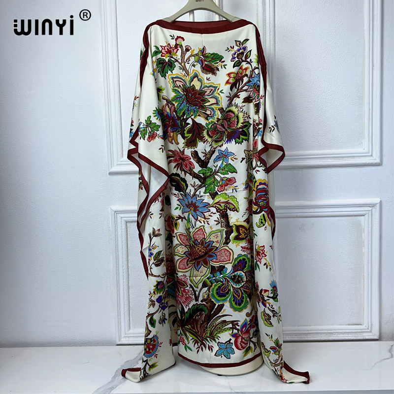 Kaftan Women Boho - WINYI Hochwertige Afrikanische Kleidung, Einheitsgröße, Damenmode,