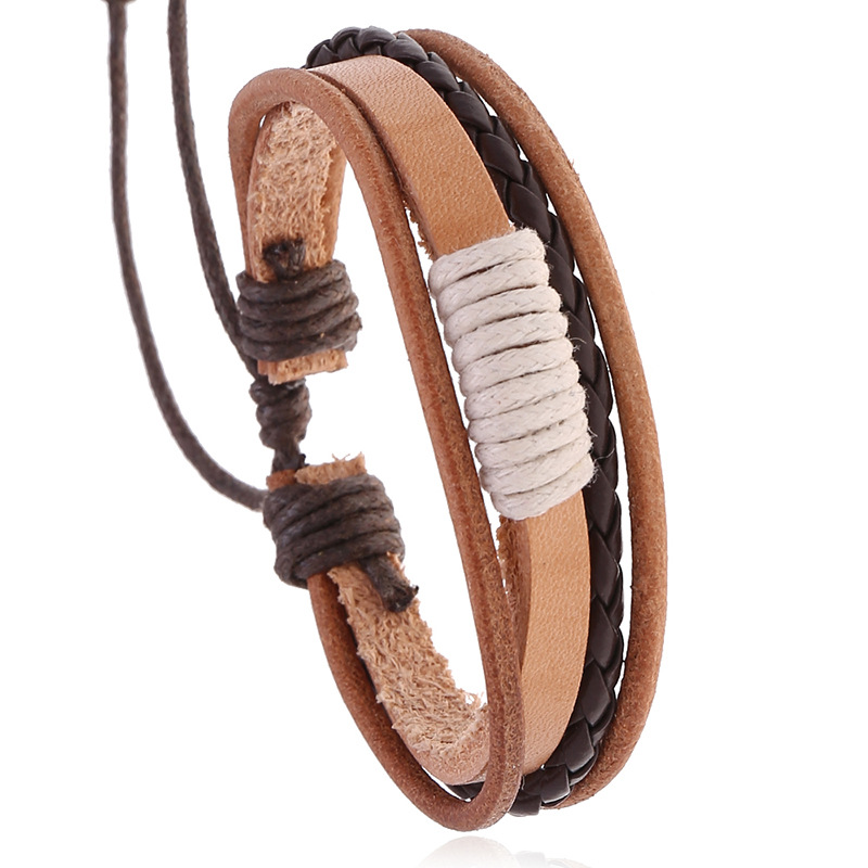 Ethnic Fashion Pk - 2025, Lederarmband für Herren, Armreifen, Damen,