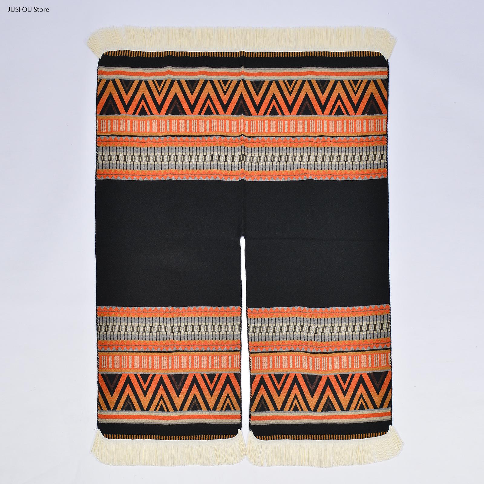 Ethnic Fashion Shoot - Damen-Imitations-Lammwoll-Schal im Ethno-Stil, verdickt, leuchtende Farben,