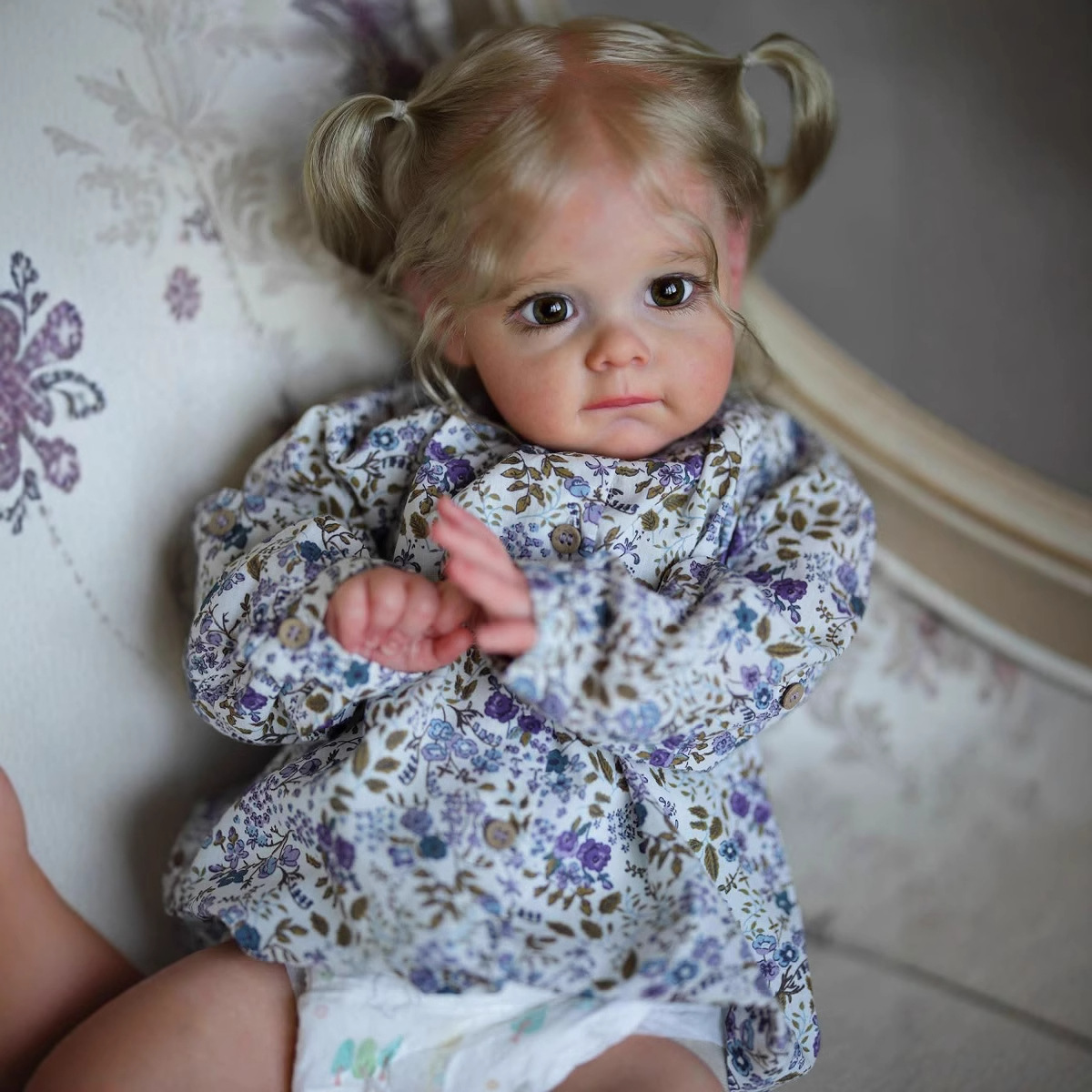 Ethnic Fashion Model - Kuschelige Silikon-Babypuppen, Reborn-Mädchen, Kleinkind, Maggi, realistische