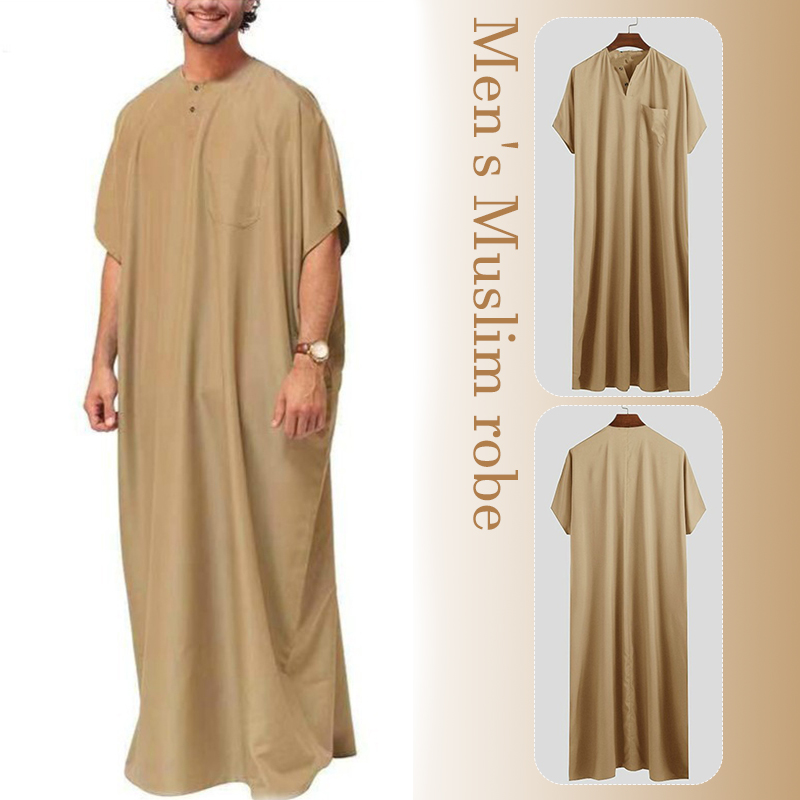 Männer Kurzarm Muslimischen Ka – Ethnic Gown Bewertung und Preis