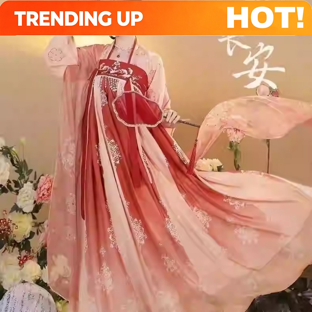 Maßanfertigung Hanfu Chinesisc – Ethnic Dress Fashion Show Bewertung und Preis