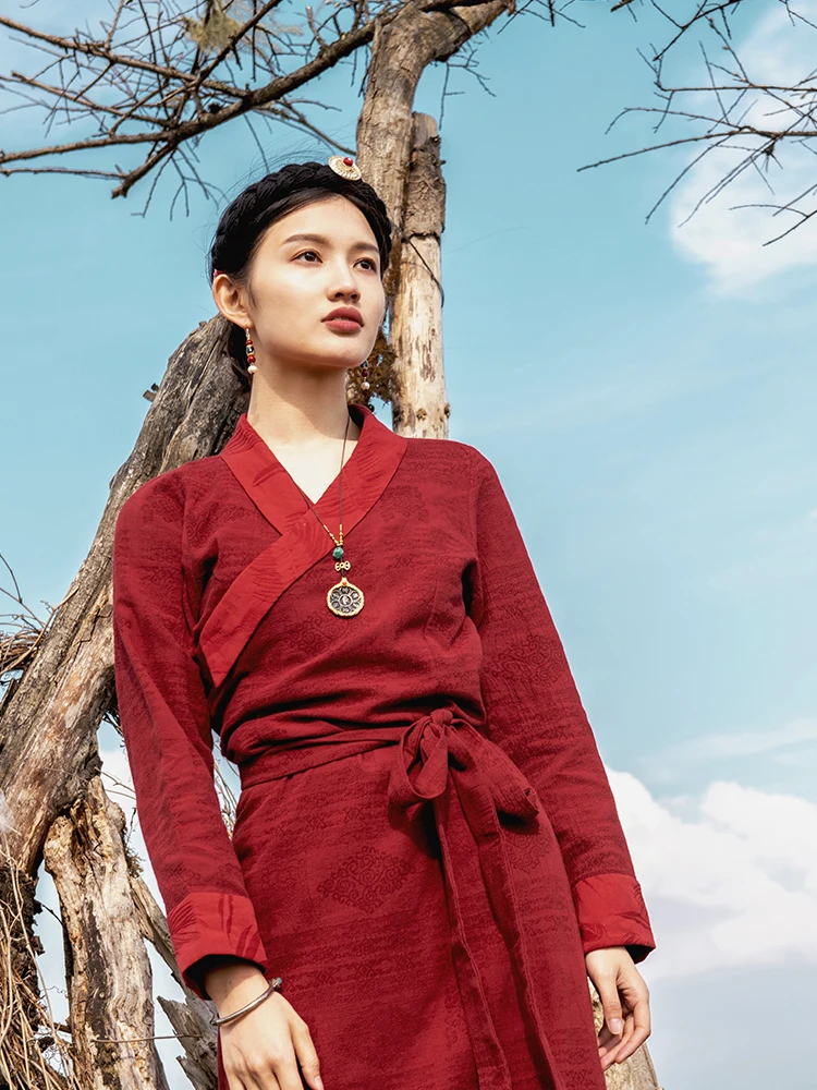 Tibetisches Kleid, Alltagsklei – Ethnic Fashion Wear Bewertung und Preis