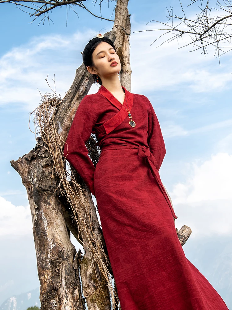Tibetisches Kleid, Alltagsklei – Ethnic Fashion Wear Bewertung und Preis