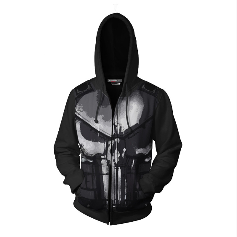 3D-gedruckter Punisher Kapuzen – Haori Japanese Jacket Bewertung und Preis