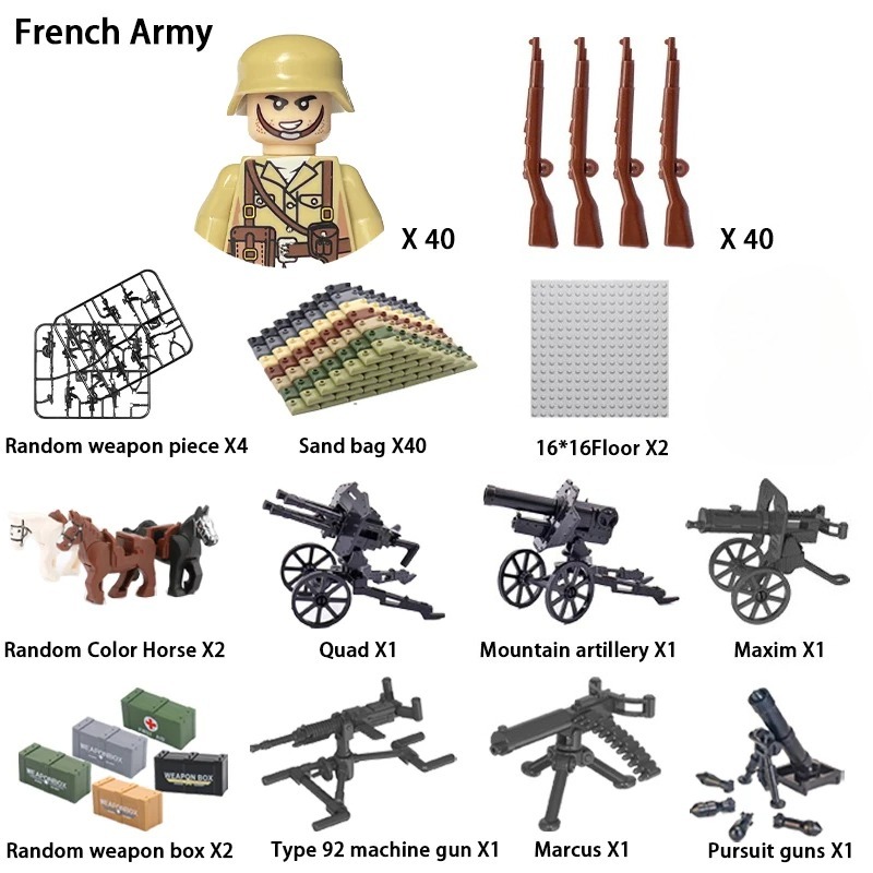 24-teiliges Set mit Militärfig – Ethnic Fashion Model Bewertung und Preis