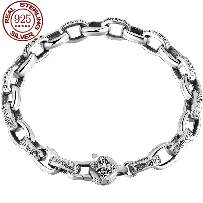 S925 Silber Sechs-Wort-Wahrhei – Ethnic Fashion Trend Bewertung und Preis