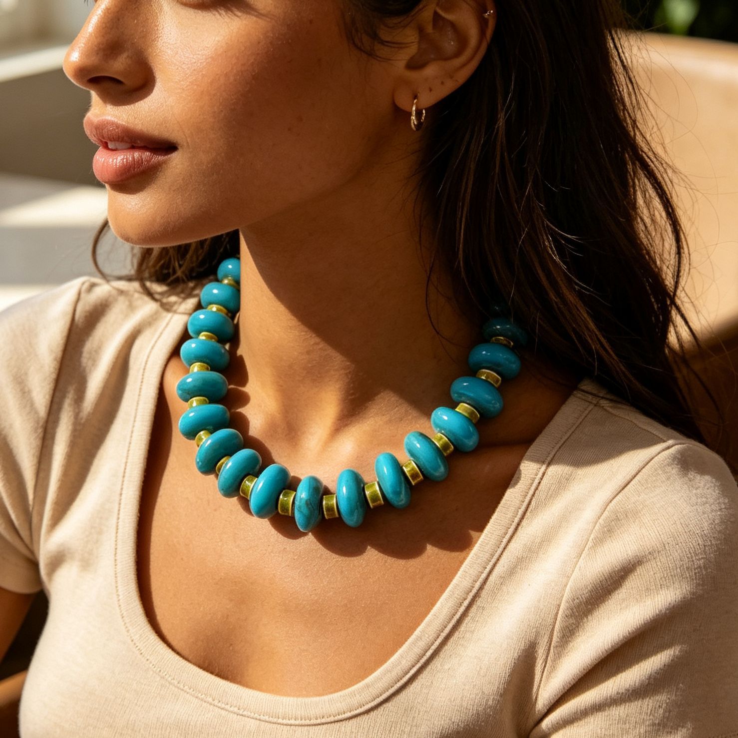 Auffällige Maillard-Perlenkett – Ethnic Wear Fashion Designer Bewertung und Preis