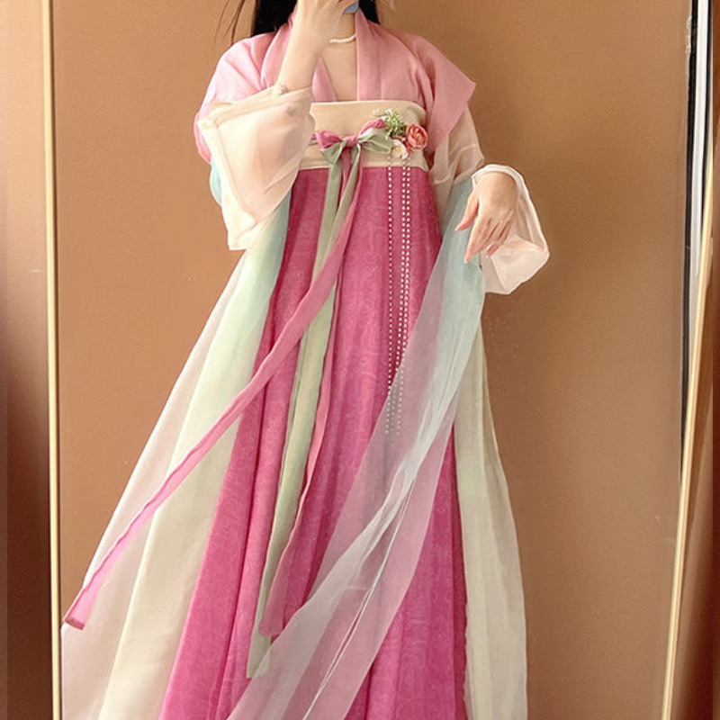 Chinesische traditionelle rosa – Ethnic Dress Fashion Show Bewertung und Preis